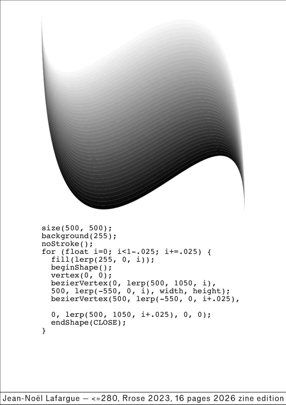 <=280, 2026 16 pages edition